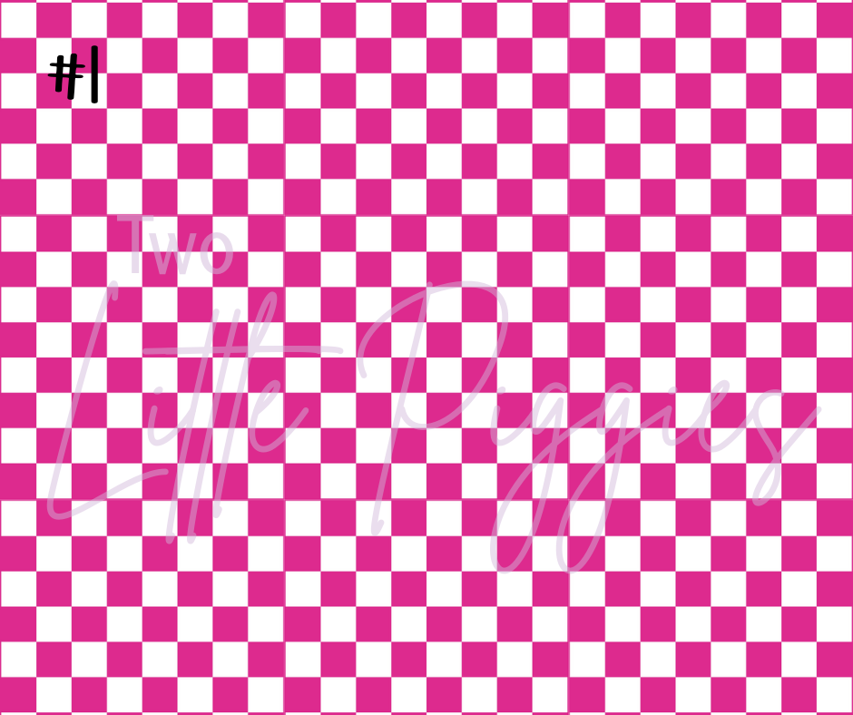 Printed Vinyl - Checkers - Regular