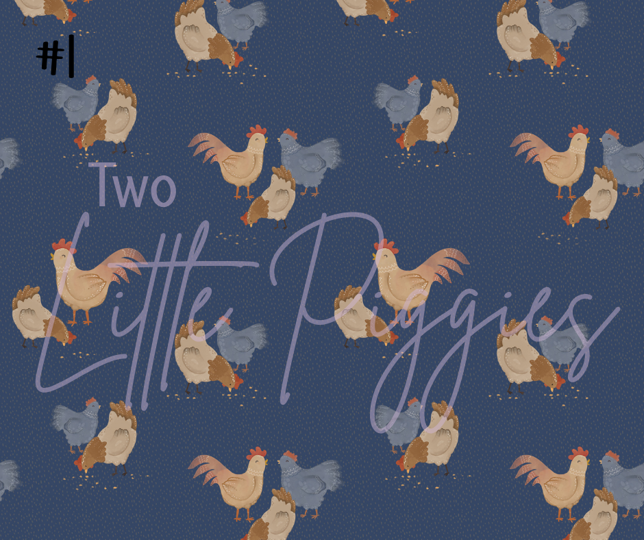 Printed Vinyl - Happy Chickens