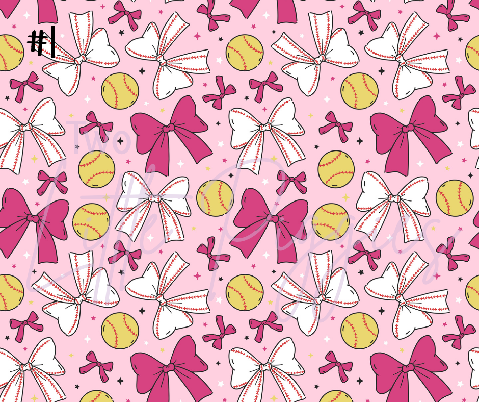 Printed Vinyl - Coquette Softball