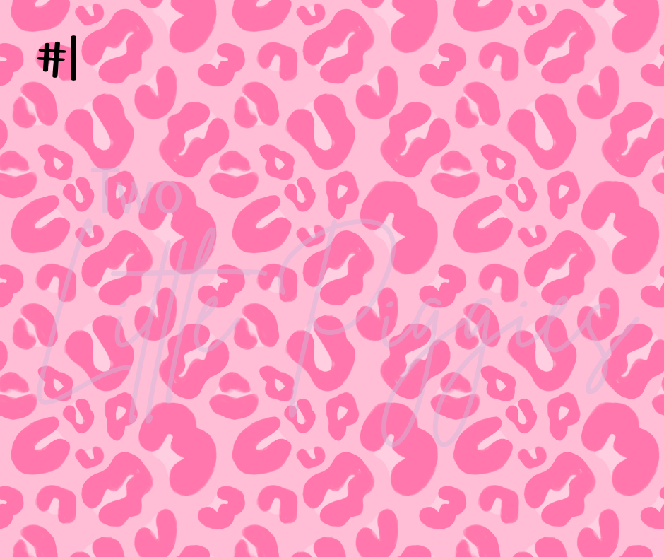 Printed Vinyl - Neon Leopard