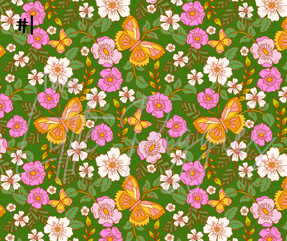 Printed Vinyl - Summer Love Floral