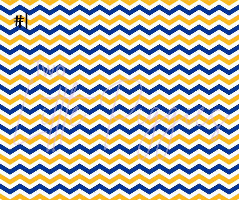 Printed Vinyl - Football - Blue and Gold