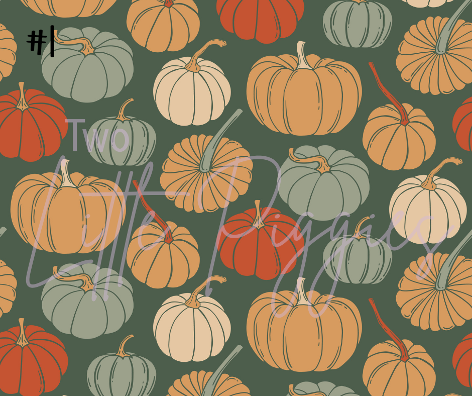 Printed Vinyl - Pumpkin Patch
