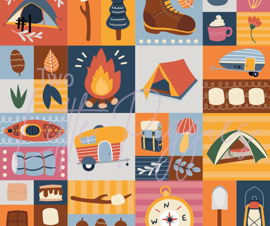 Printed Vinyl - Let's Go Camping