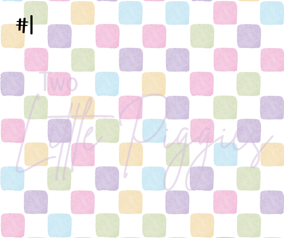 Printed Vinyl - Danish Pastels