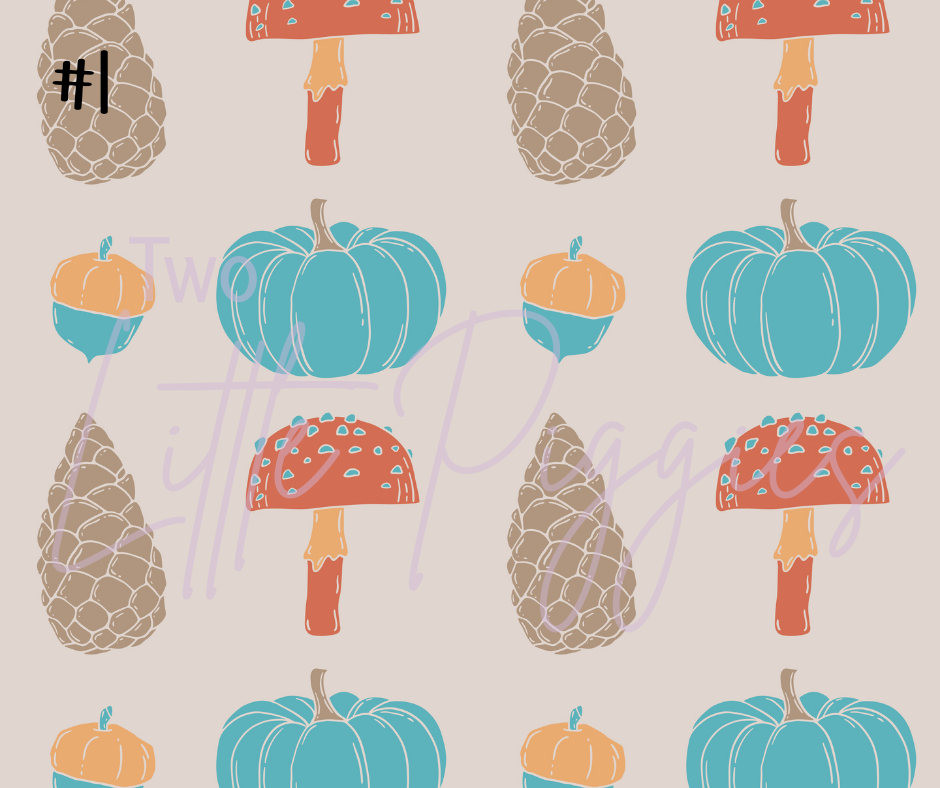 Printed Vinyl - Teal Pumpkin
