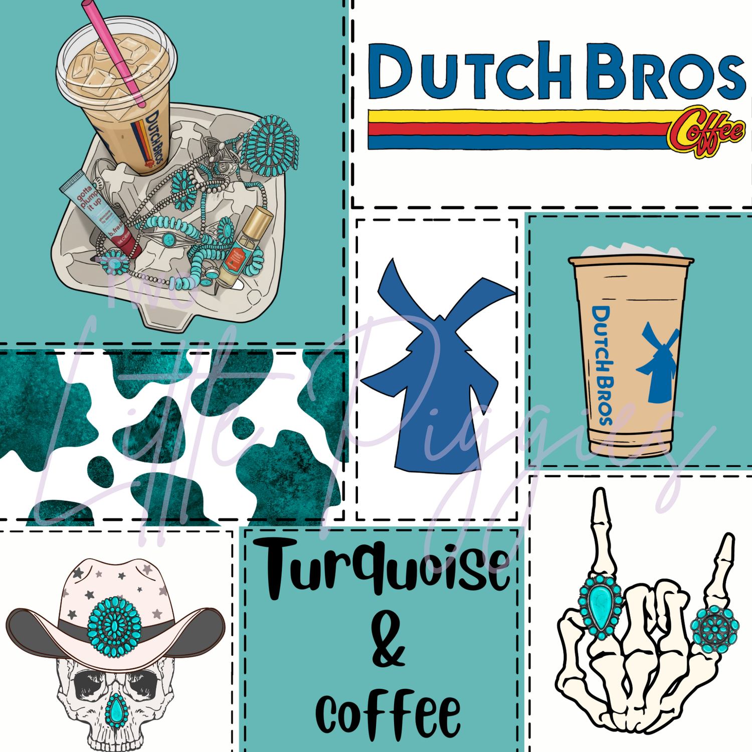 Printed Vinyl - Patchwork - Dutch Bros