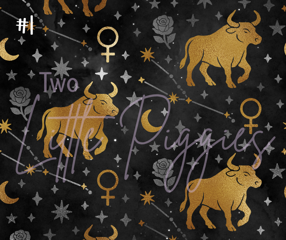 Printed Vinyl - Taurus - Black and Gold