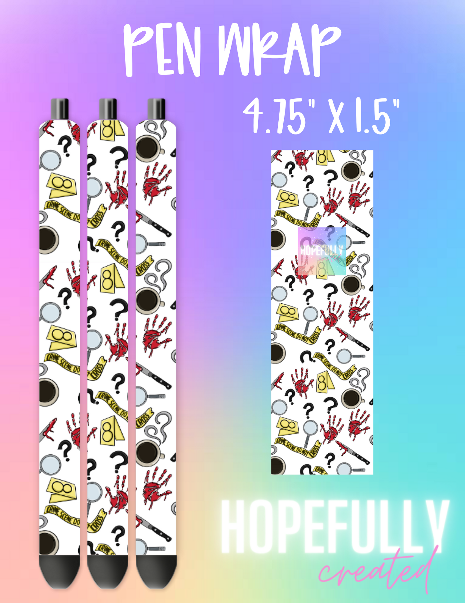 True Crime Junkie Pen Wrap-804