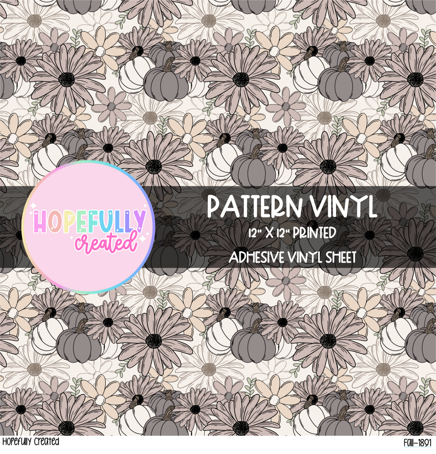 Floral Pumpkins Vinyl Collection - 1891