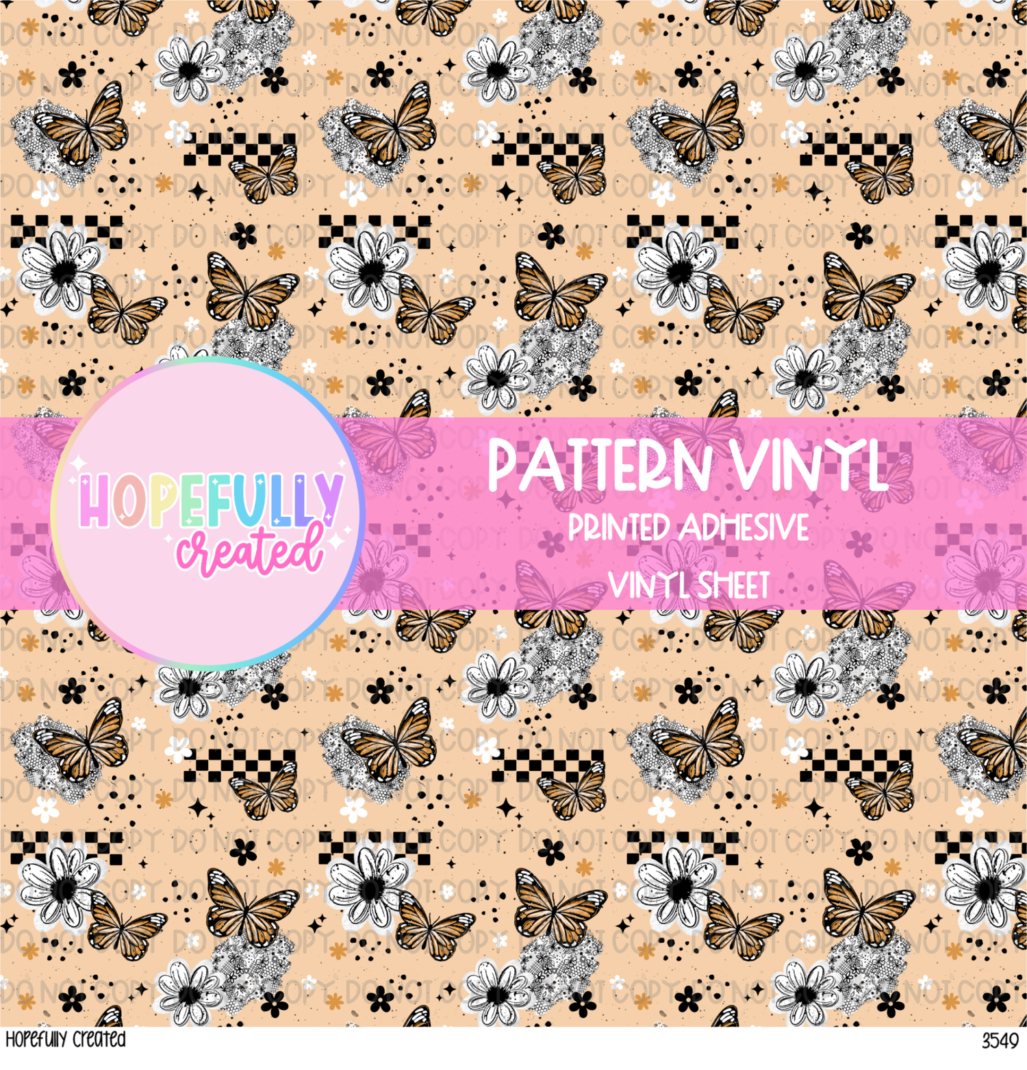 Butterly Floral Vinyl Collection - 3549
