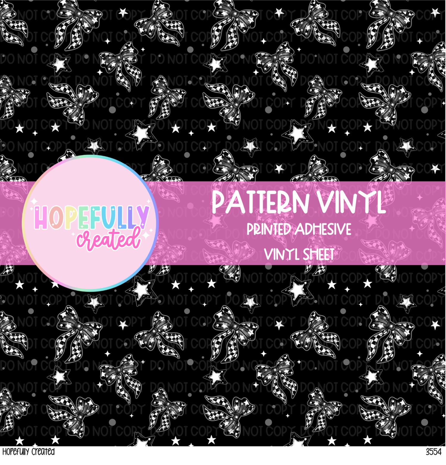 Checker Bows Vinyl Collection - 3554