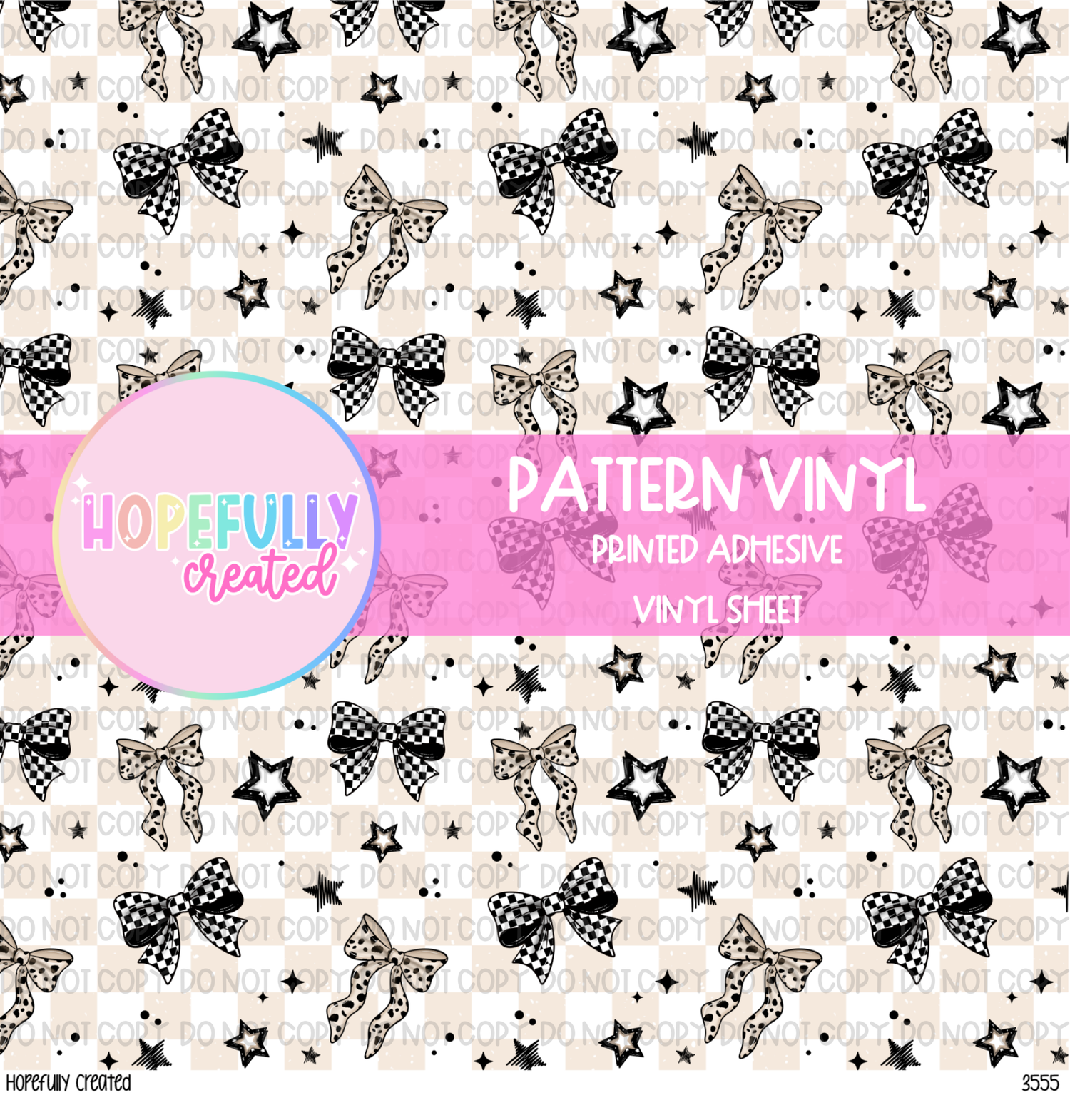 Checker Bows Vinyl Collection - 3555