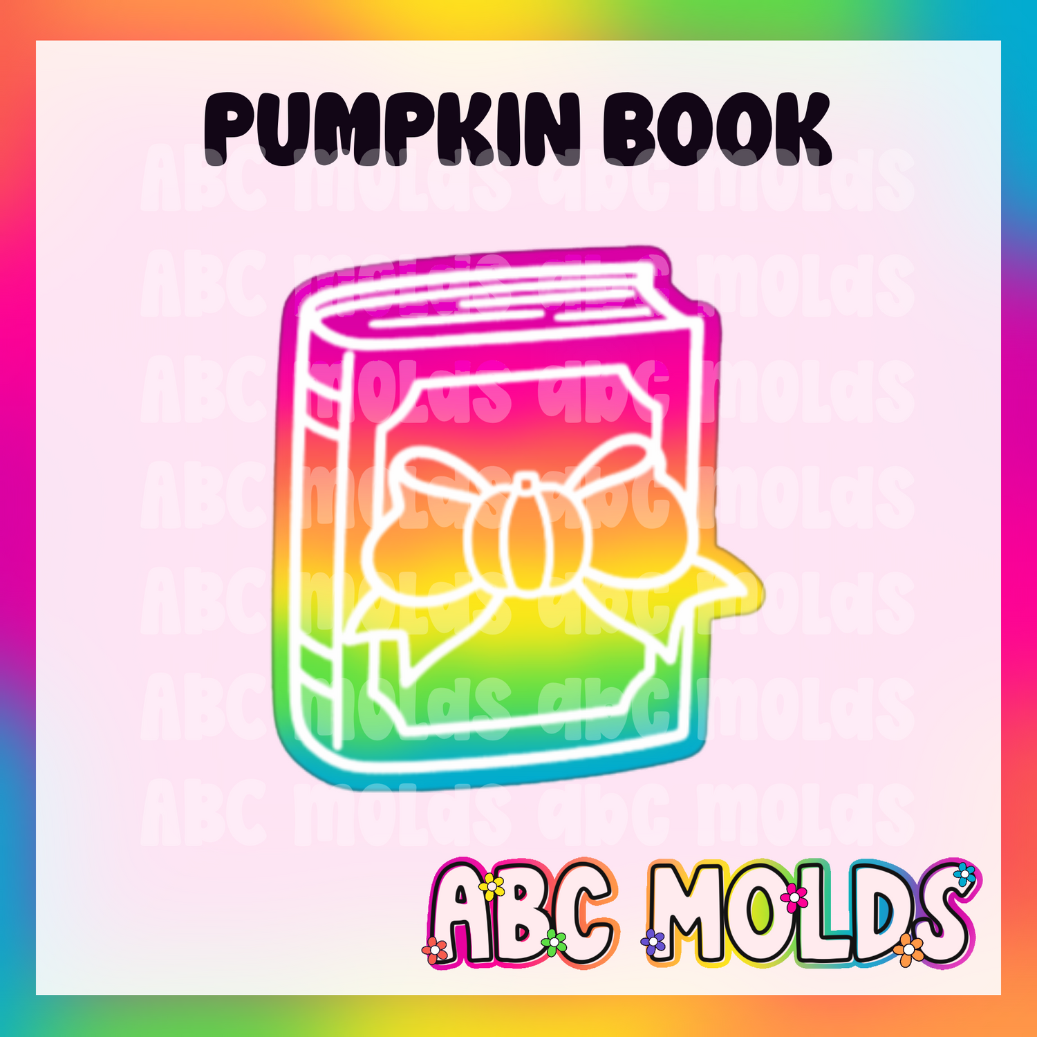 Pumpkin Book Silicone Freshie Mold