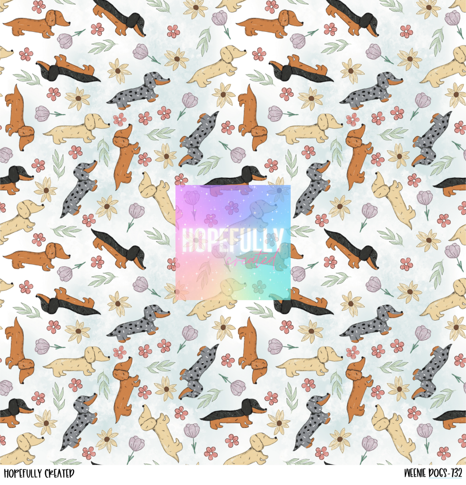 Weenie Dogs 12x12 - 732