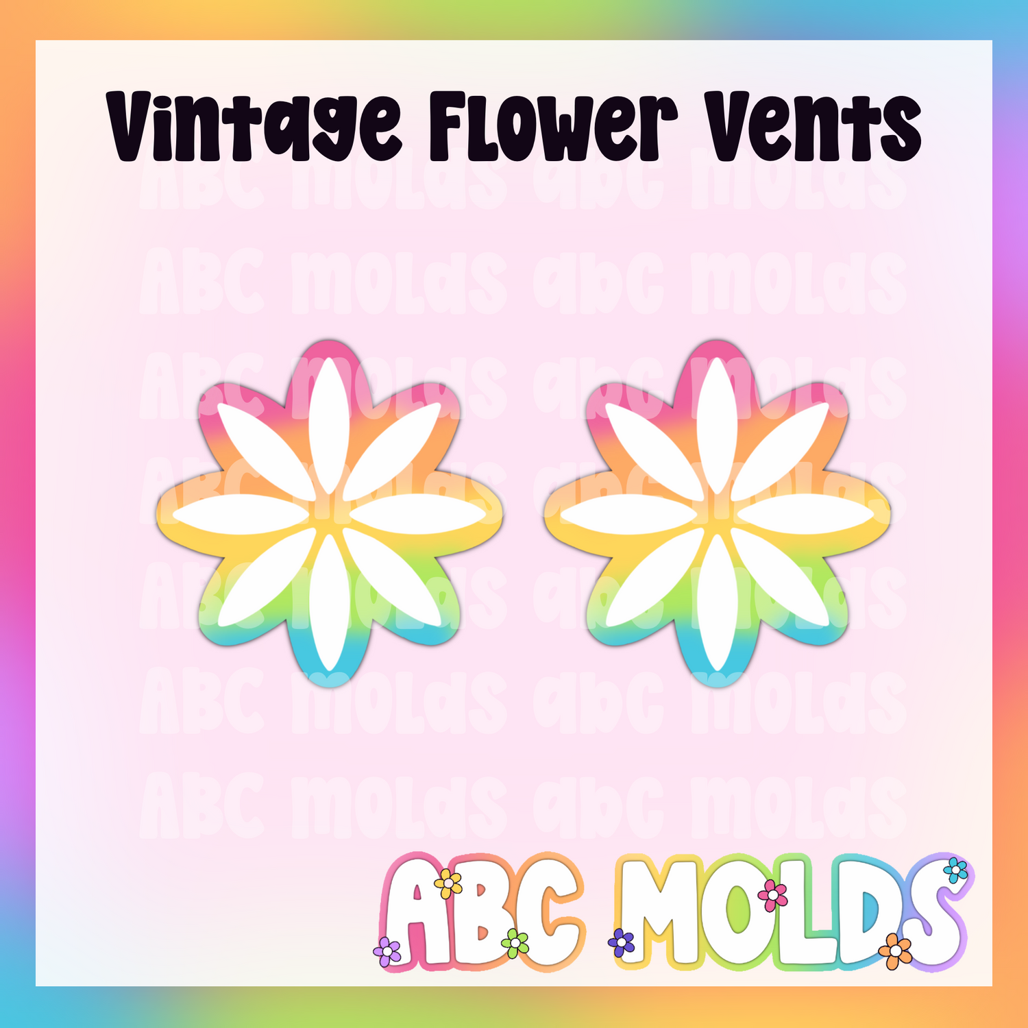 Vintage Flower Vents Silicone Mold