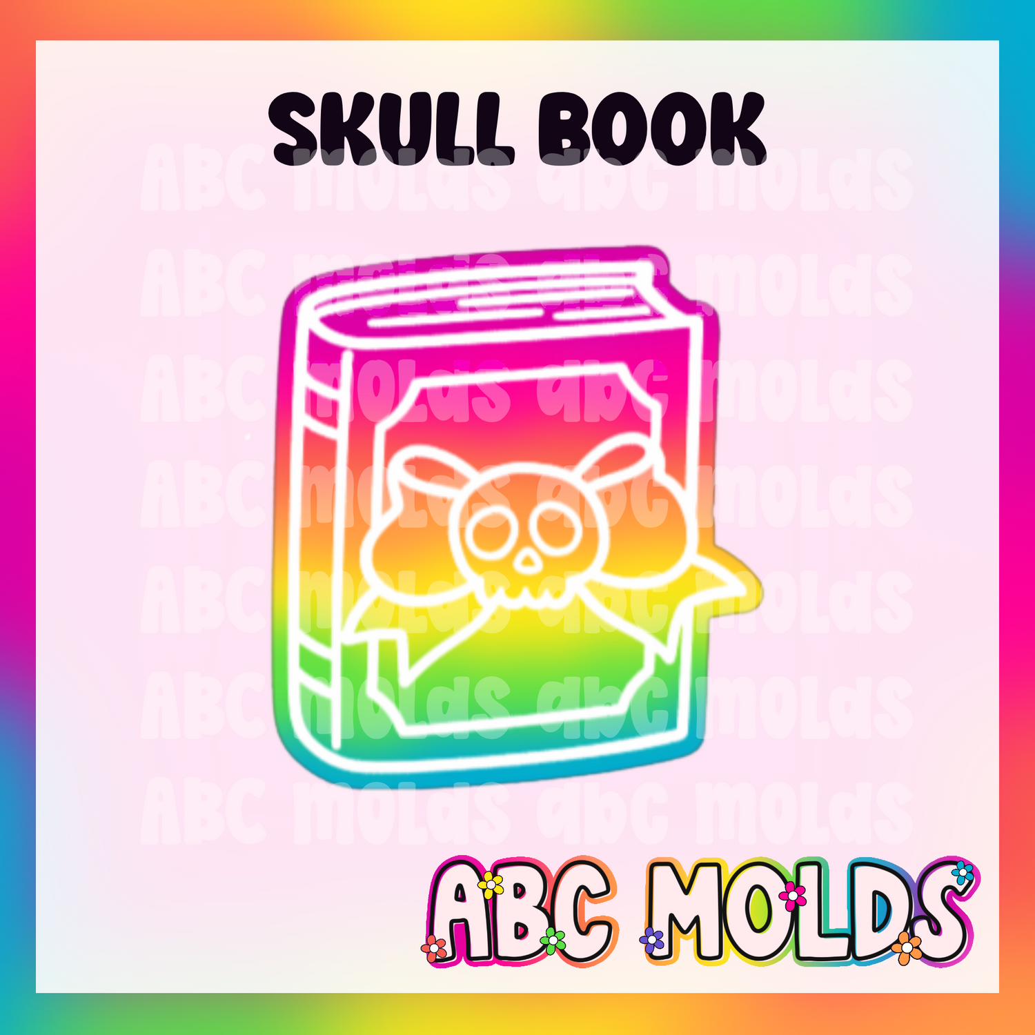 Skull Book Silicone Freshie Mold