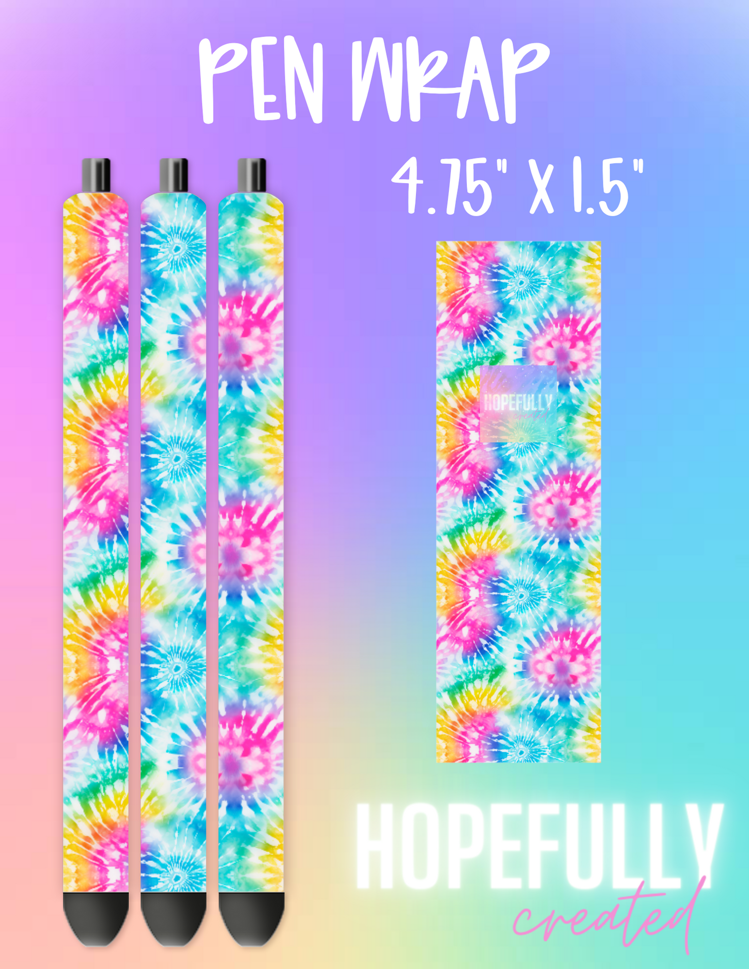 Tie Dye Pen Wrap-1119