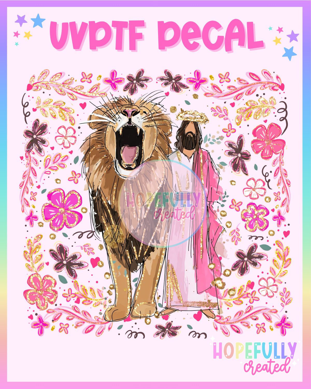 Jesus Lion UVDTF Decal