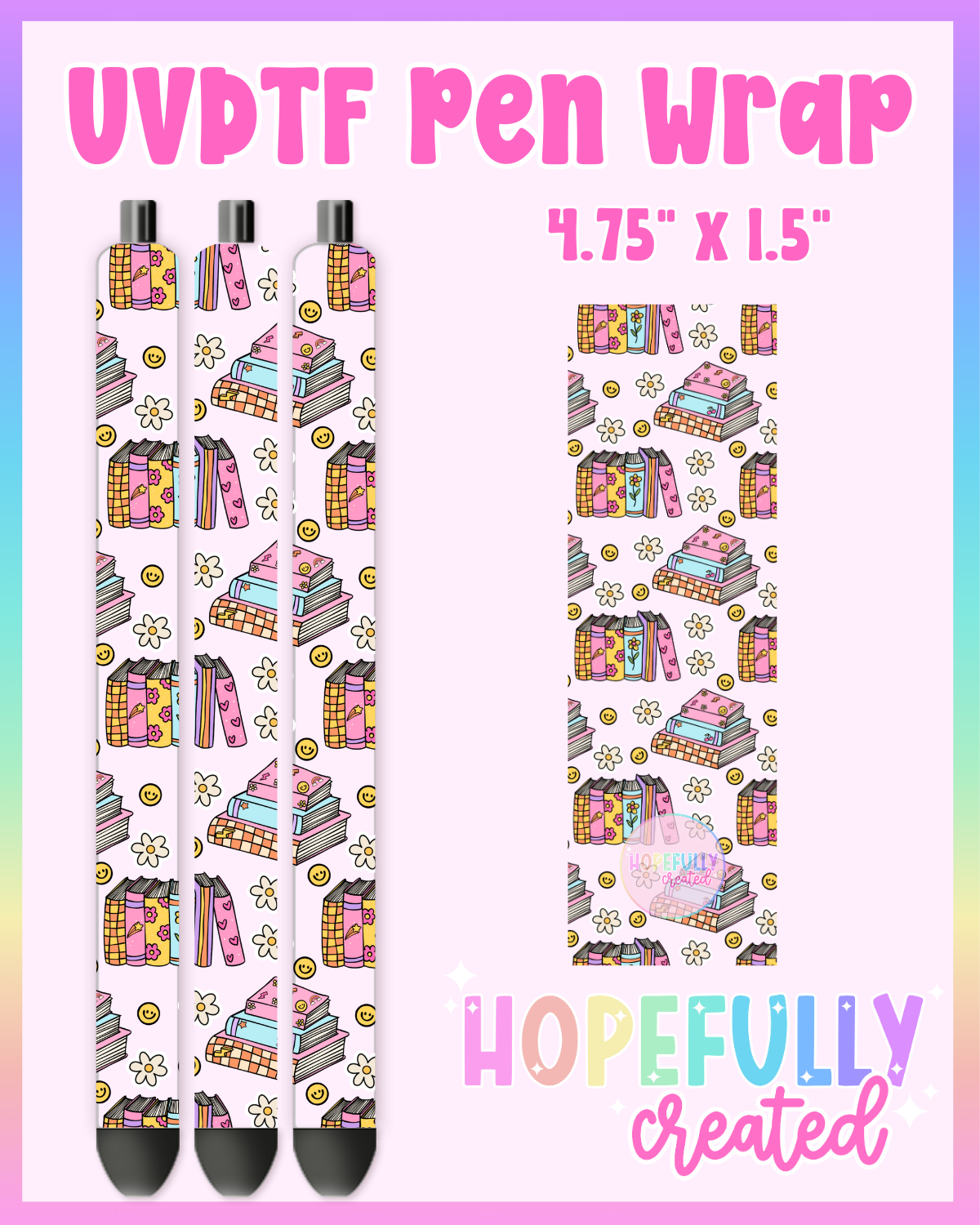 Smiley Books UVDTF Pen Wrap
