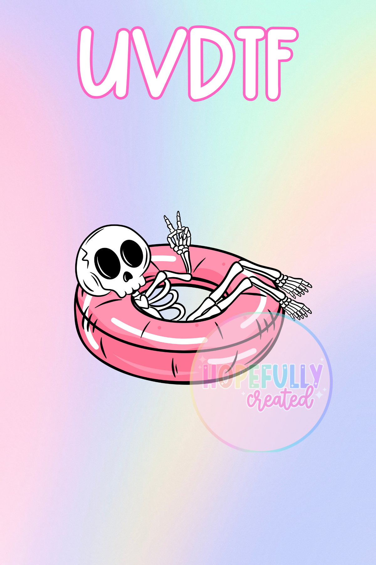 Skellie Pool Floatie UVDTF Decal
