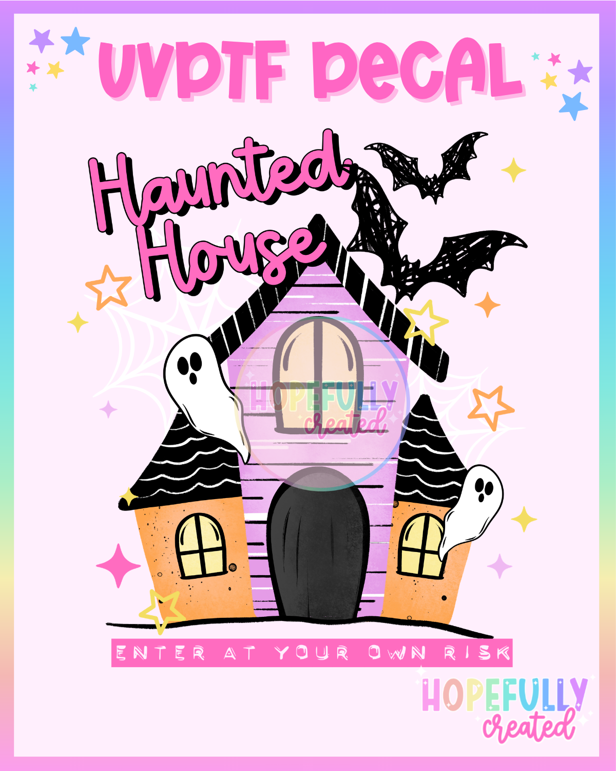 Haunted Mansion UVDTF Decal