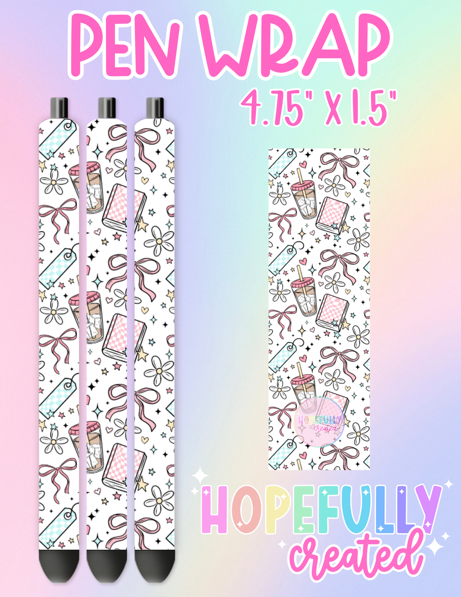 Coffee and Books Pen Wrap-2770