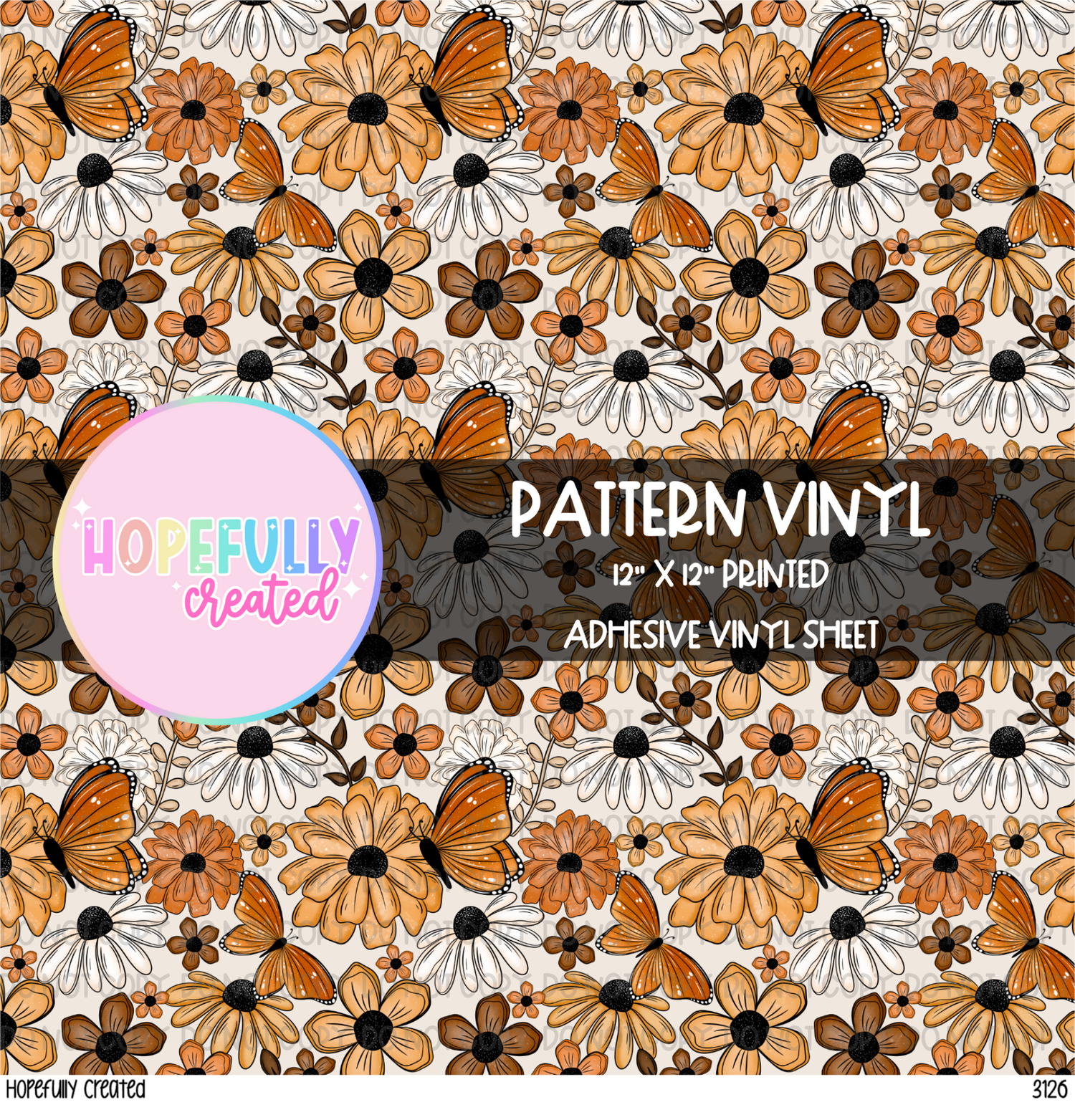 Fall Floral Vinyl Collection - 3126