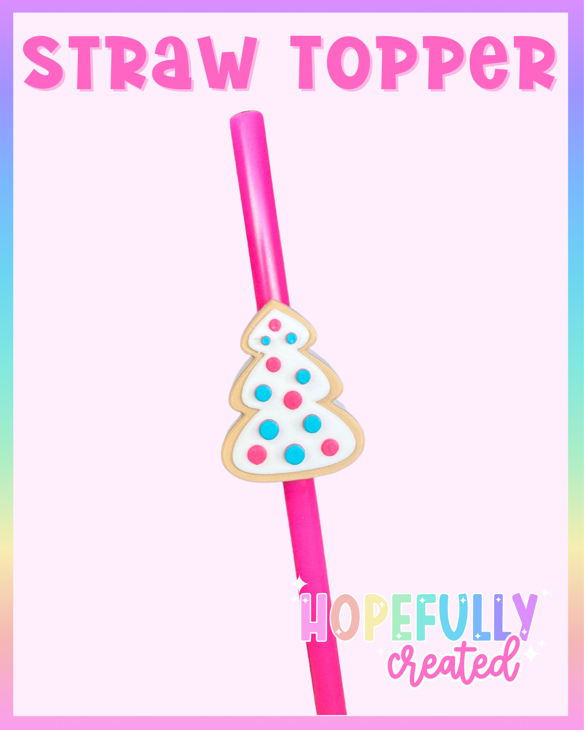 Sugar Cookie Straw Topper