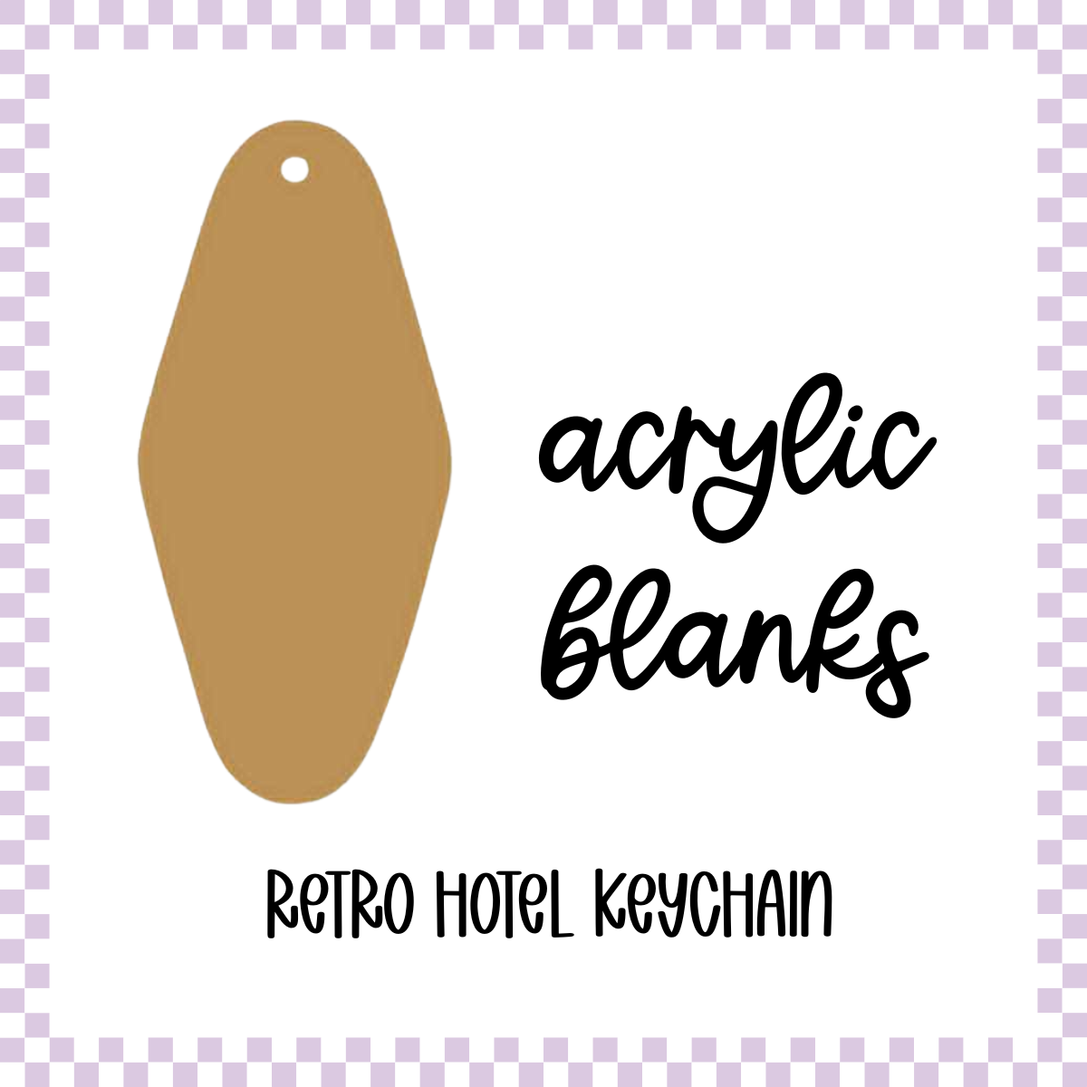 Acrylic Blanks - Retro Hotel (3pc)