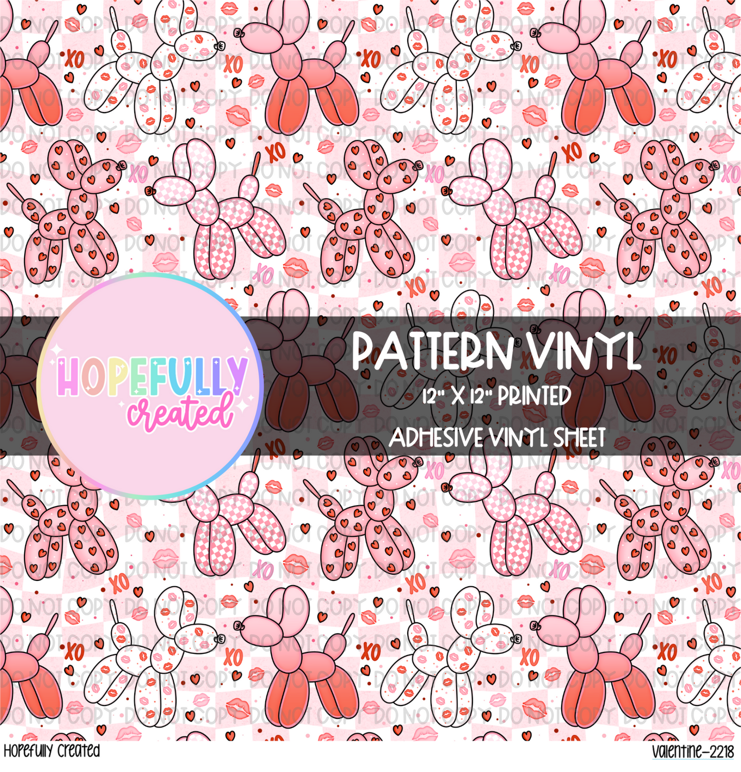 Valentine Balloon Dogs Vinyl Collection-2218