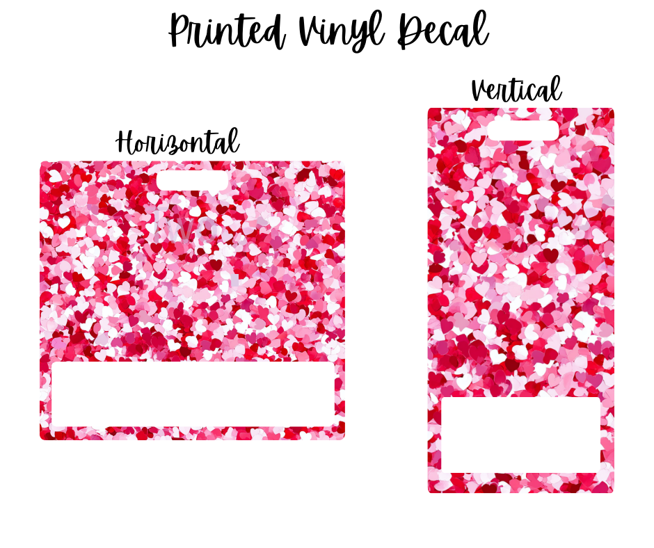 Printed Vinyl - Heart Confetti