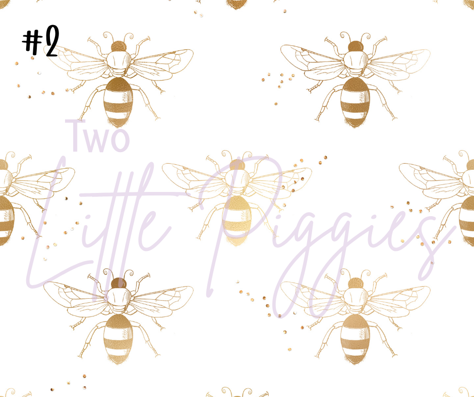 Printed Vinyl - Bumbling Bees