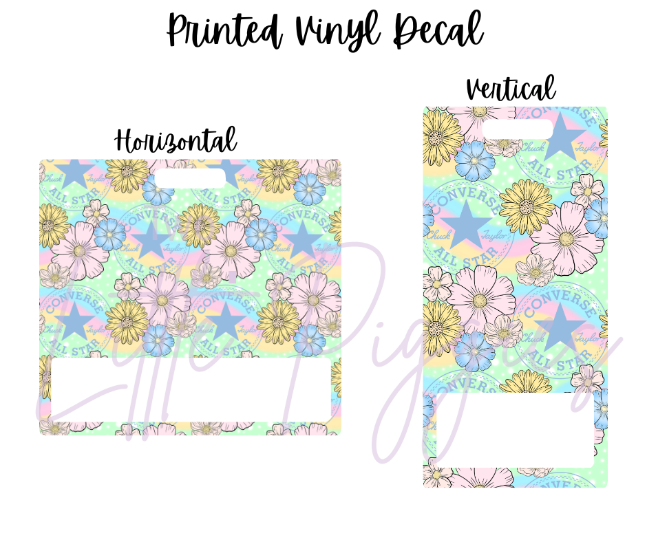 Printed Vinyl - Springtime Converse