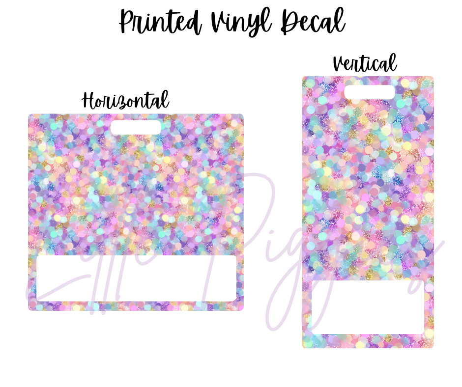 Printed Vinyl - Pastel Confetti
