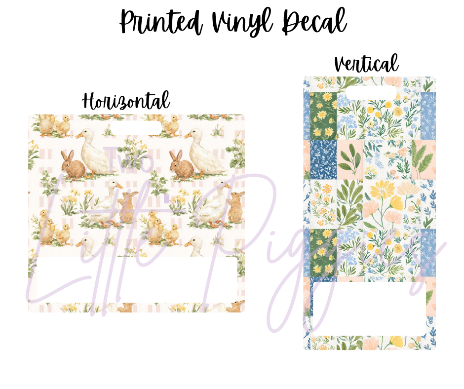 Printed Vinyl - Springtime Animal Doodle