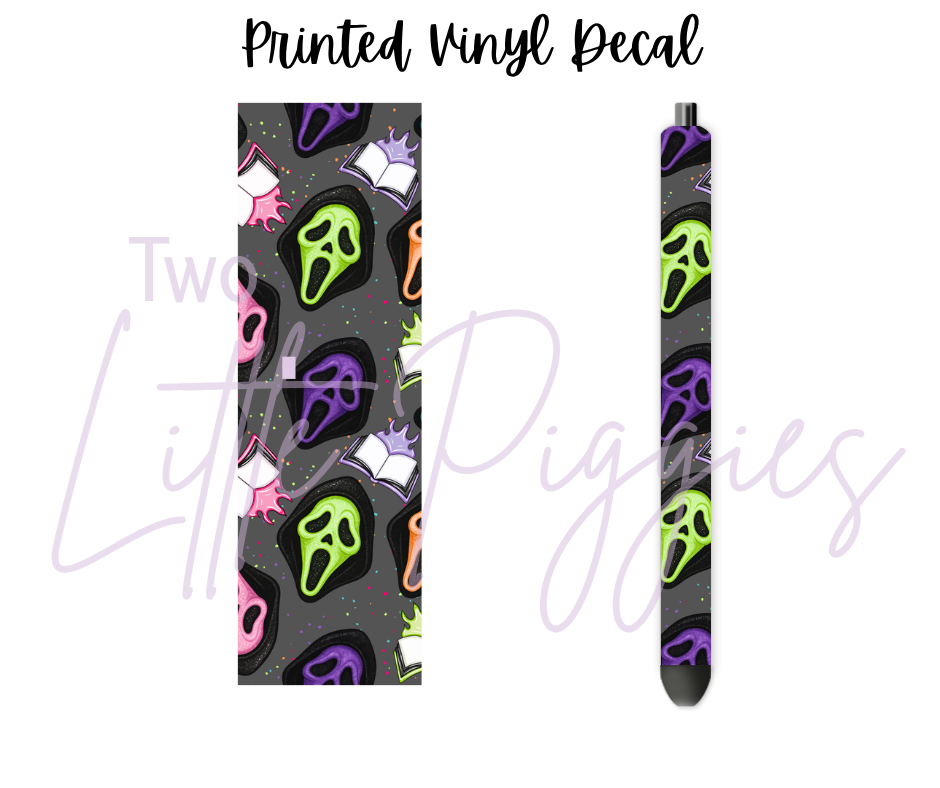 Printed Vinyl - Brushstroke - Do You Like Scary Books