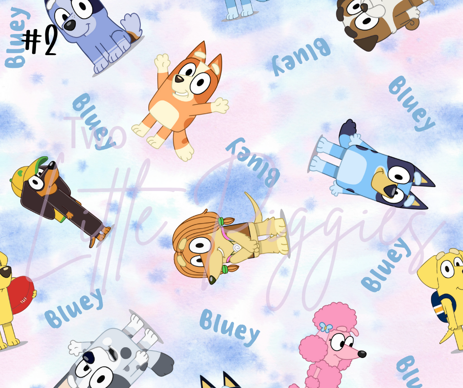 Printed Vinyl - Blue Dog