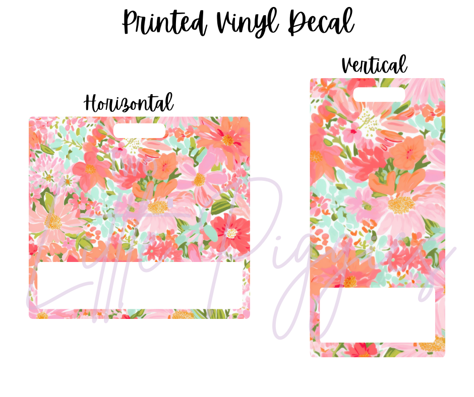 Printed Vinyl - Preppy Floral