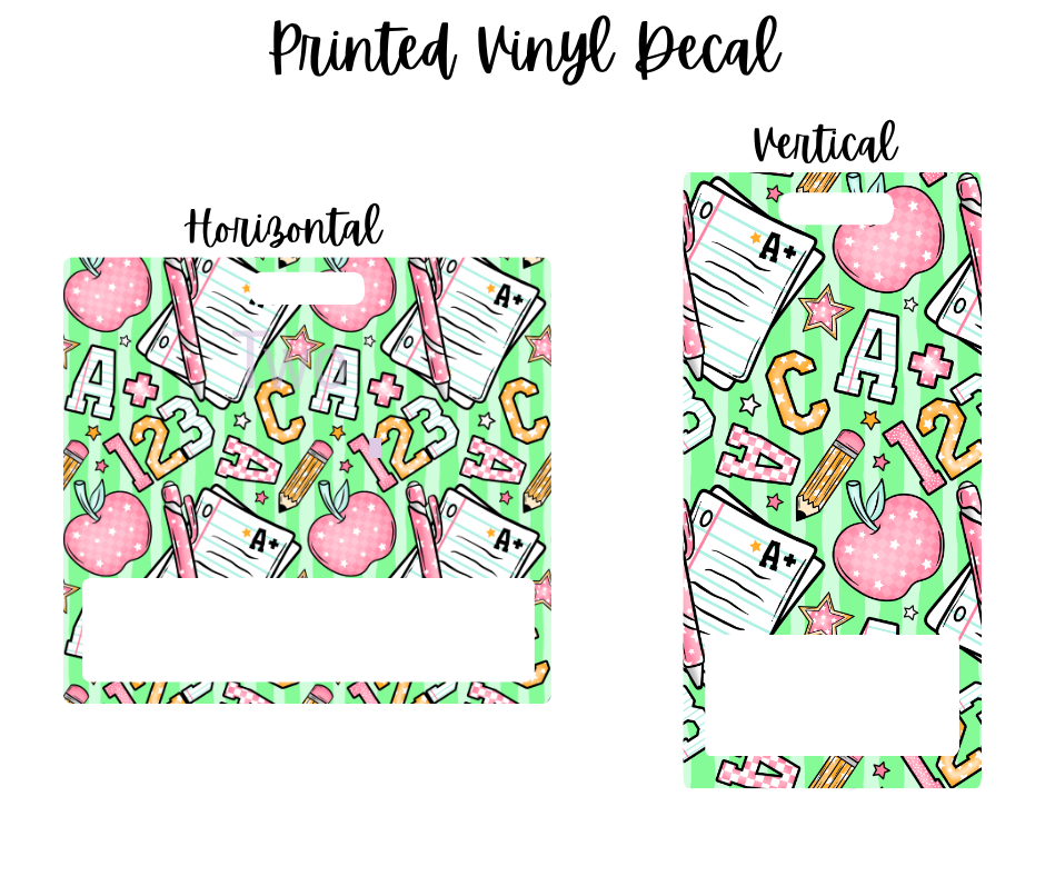 Printed Vinyl - Back to School - All Star