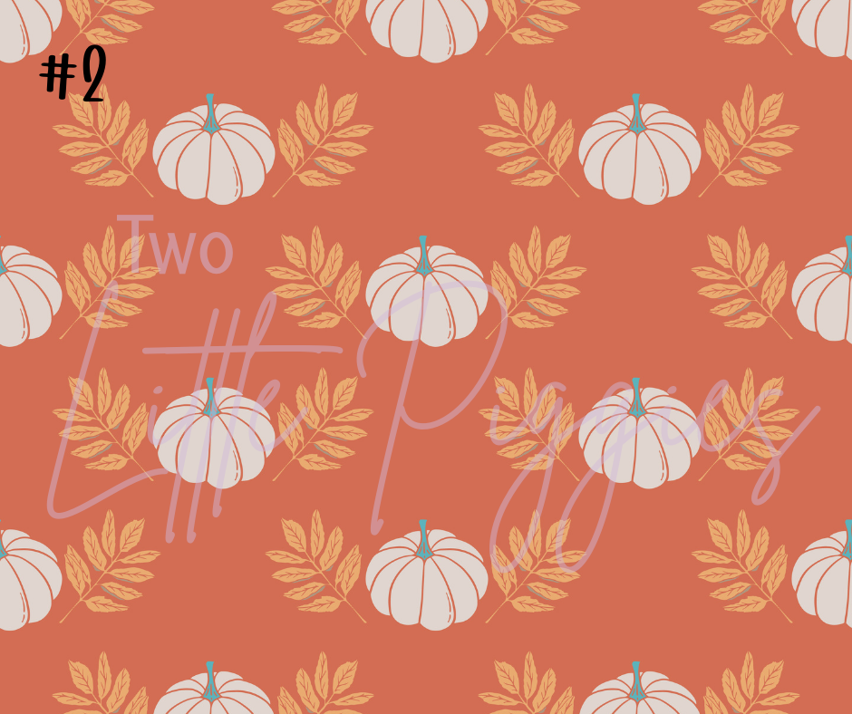 Printed Vinyl - Teal Pumpkin