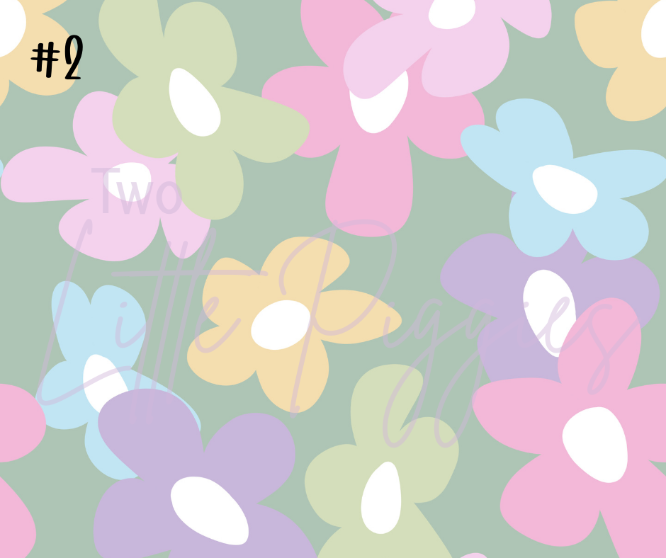 Printed Vinyl - Danish Pastels