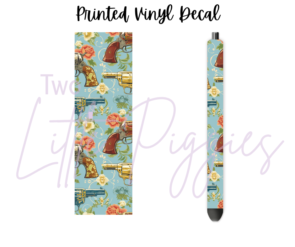 Printed Vinyl - Western Pistol