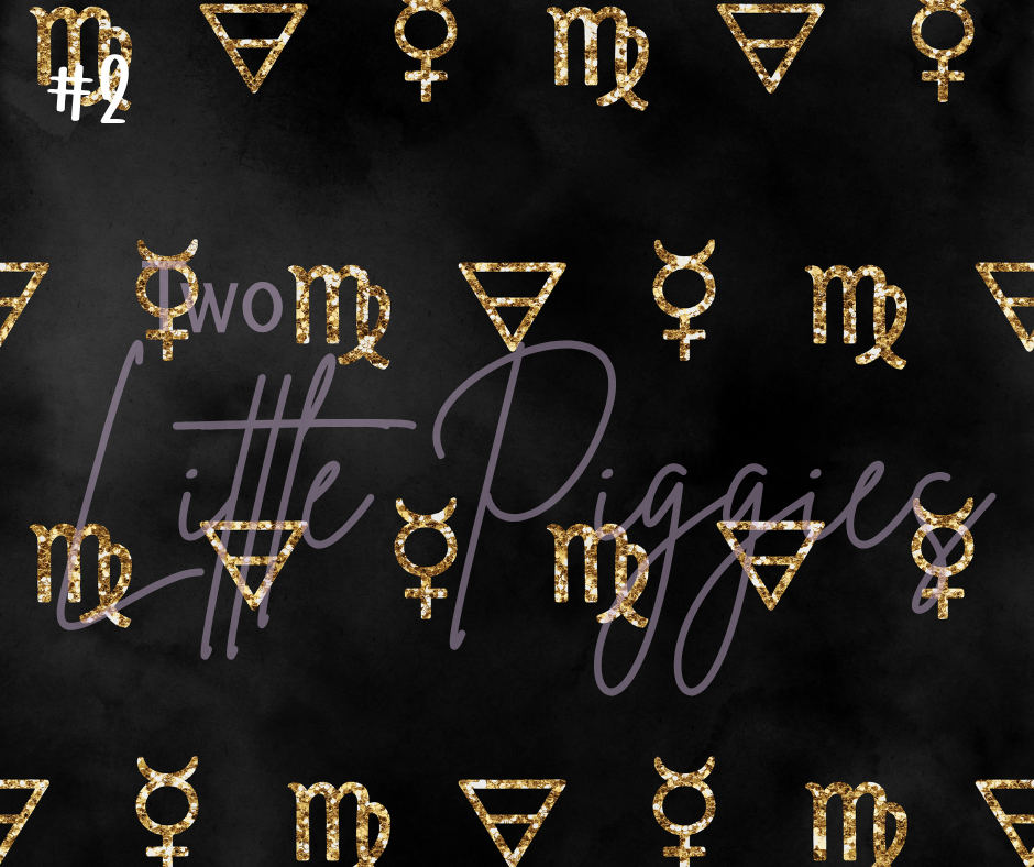 Printed Vinyl - Virgo - Black and Gold