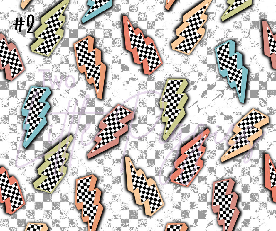 Printed Vinyl - Checkered Good Vibes