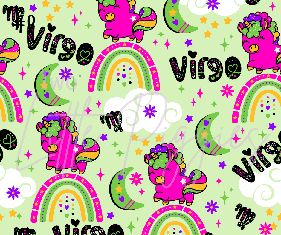 Printed Vinyl - Cutesy Zodiac