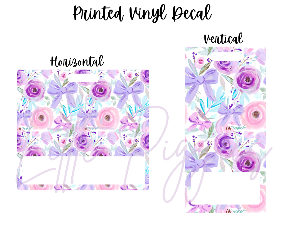 Printed Vinyl - Springtime Flowers and Bows