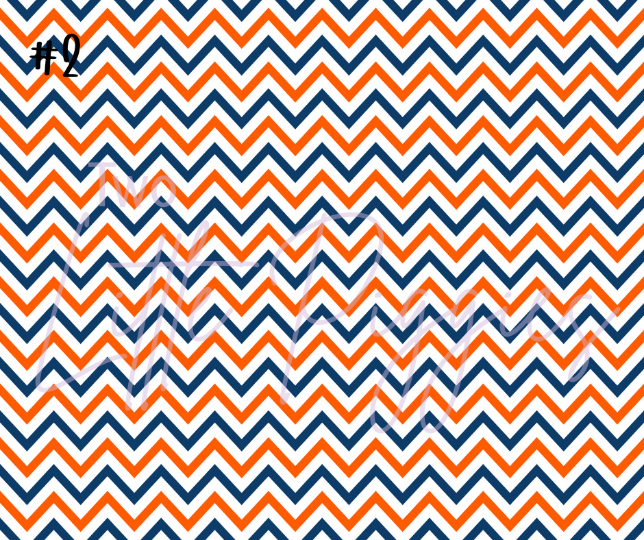 Printed Vinyl - Cheer - Navy and Orange