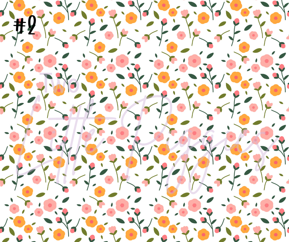 Printed Vinyl - Spring Floral