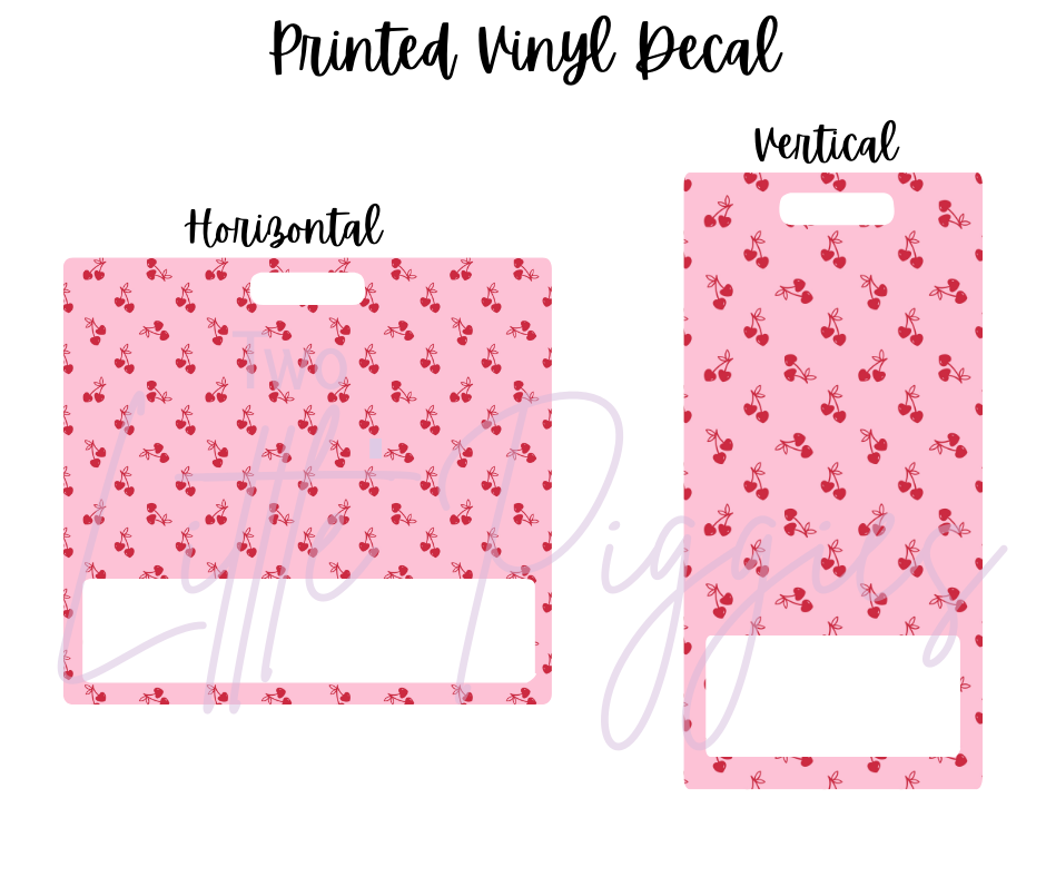 Printed Vinyl - Valentine - Cherry Hearts